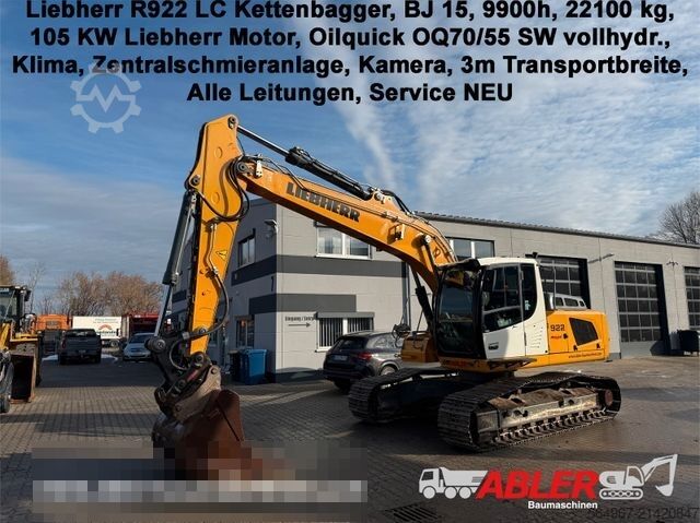 Kettenbagger LIEBHERR Liebherr R922 LC OQ70/55 SW ZSA Klima