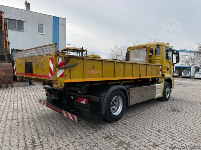 Kroklastebil MAN TGS 18.480 3-Seiten-Seil-Abrollkipper 4x4
