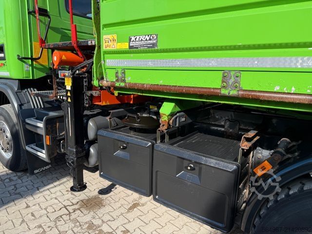 Tresidig tippbil SCANIA G450 Kipper Kran Atlas 206.3E AHK Bordmatic FUNK