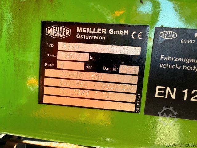 Tresidig tippbil SCANIA G450 Kipper Kran Atlas 206.3E AHK Bordmatic FUNK