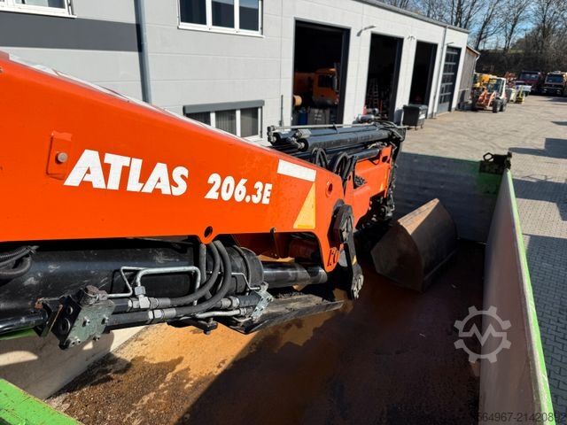 Tresidig tippbil SCANIA G450 Kipper Kran Atlas 206.3E AHK Bordmatic FUNK