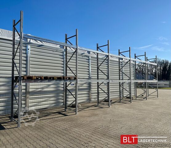 Pallet rack 16,8 lfm Palettenregale für Außenbereich H: 4,5m , 3000 kg Fachlast , FVZ