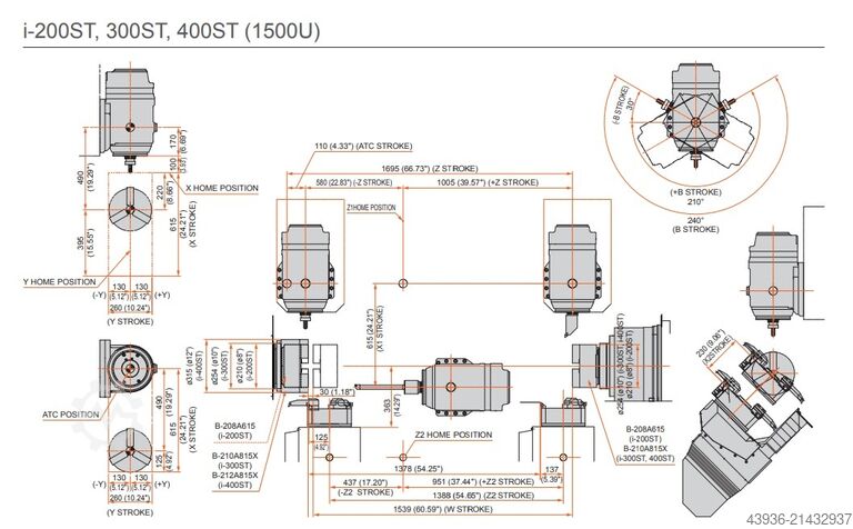 Centro de torneamento e fresagem MAZAK Integrex i-200ST Mazak Integrex i-200ST x 1500U