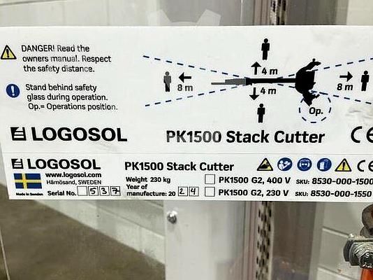 Serra de corte de pacotes Logosol PK 1500, ano 2024 Logosol PK 1500
