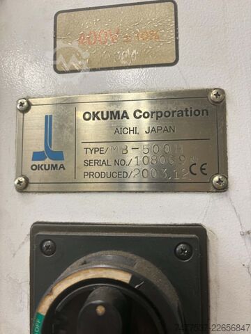 Horisontalt bearbejdningscenter Okuma MB500