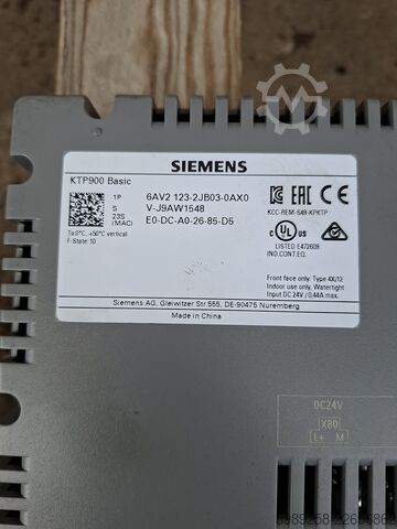SIMATIC HMI KTP900 বেসিক প্যানেল Siemens 6AV2123-2JB03-0AX0