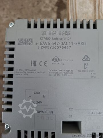 Basic Color DP control panel Siemens 6AV6647-0AC11-3AX0