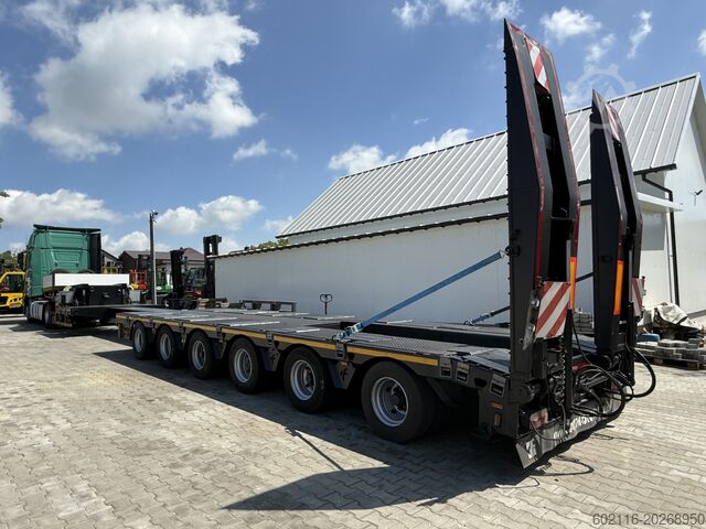 Xe kéo sàn thấp để vận chuyển máy móc xây dựng FAYMONVILLE FAYMONVILLE STZ-6WAU – 6 AXLES – 92.2GVW