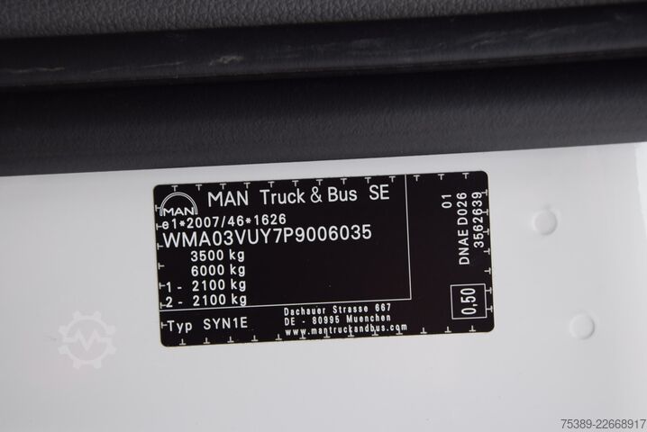 Furgão de teto alto MAN TGE  Kasten 3.140 extralang Superhochdach LED