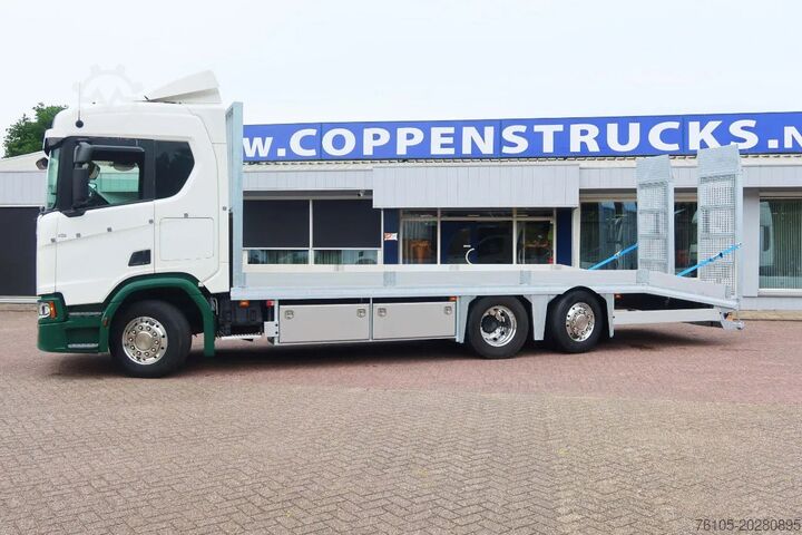 Biltransportør Scania R500 NGS Machinetransport 6x2 Hydralische oprij...