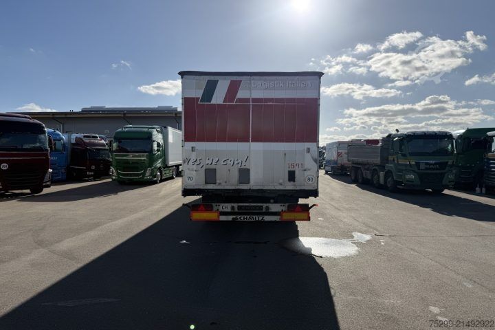 Atvērta puspiekabe ar tentu Schmitz Cargobull S24/27 Plane / Swiss-Vehicle