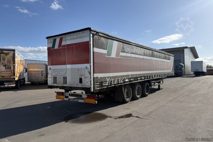 Atvērta puspiekabe ar tentu Schmitz Cargobull S24/27 Plane / Swiss-Vehicle