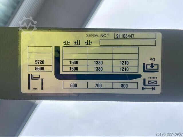  Jungheinrich ETV C16 / Triplex 5.72m / SS / nur 929h / 2016