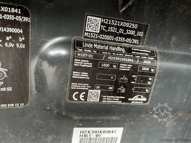 Nestekaasun trukit Linde H16T-01