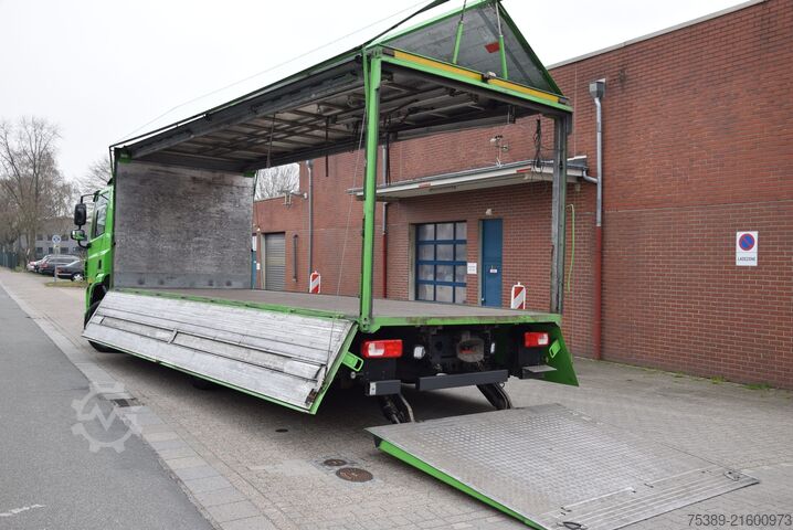 รถบรรทุกเครื่องดื่ม Daf CF 410 Böse Schwenkwandkoffer 7,10mLBW 2Ton