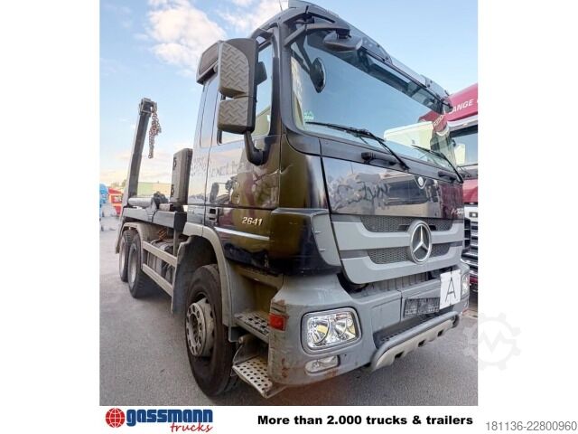 Camión volquete Mercedes-Benz Actros 2641 K 6x4, Tele-Absetzanlage