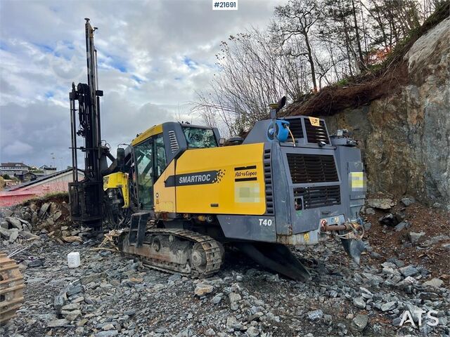 Земляная бурильная машина Atlas Copco Flexiroc T40-11 drilling rig w/2540 hammer, CME gr