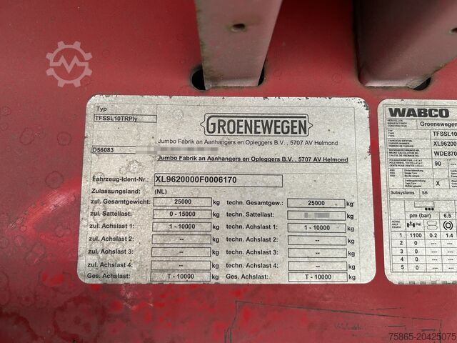 Groenewegen Jumbo / City / Box / Laadklep 2500 kg