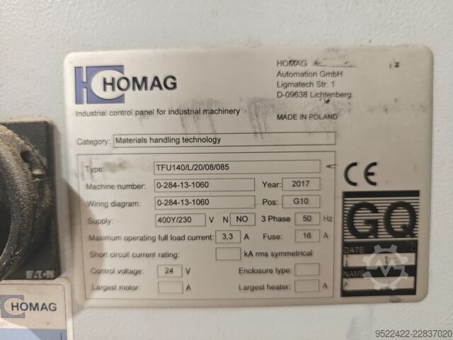 Élfóliázó gép anyagmozgató rendszerrel HOMAG KAL370 AMBITION 2474