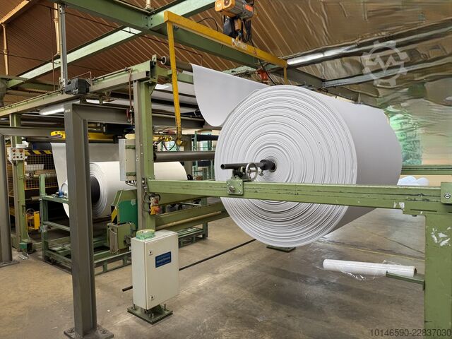 Linjë Laminimi me Flakë, Gjerësi Pune 2,000 mm Schmitt Maschinen Duplex flame lamination line