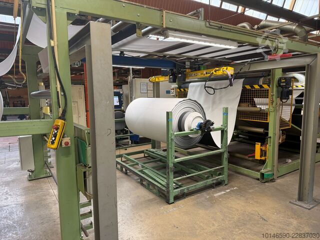 Linjë Laminimi me Flakë, Gjerësi Pune 2,000 mm Schmitt Maschinen Duplex flame lamination line