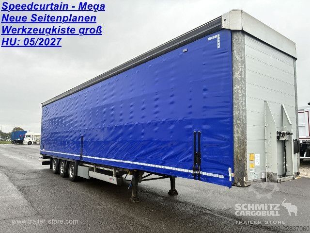幌付きオープンセミトレーラー Schmitz Cargobull Curtainsider Mega Getränke