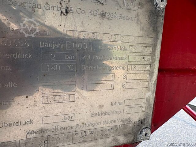 Réservoir Schrader Tank 29.700 L / ADR-Chemie / BPW Disc