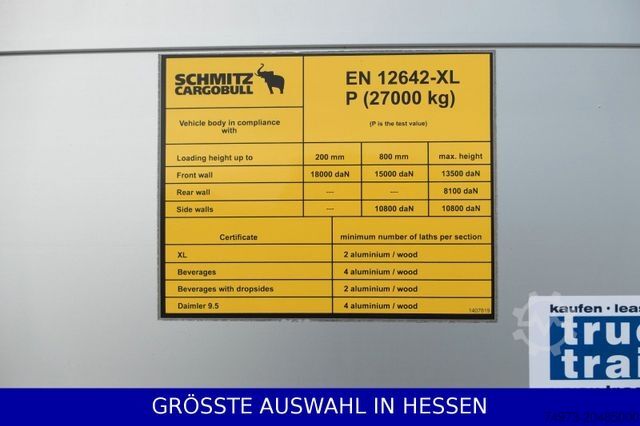 Otevřený návěs s plachtou SCHMITZ CARGOBULL neue Planen Liftachse Hubdach RSAB ¤339.-mt