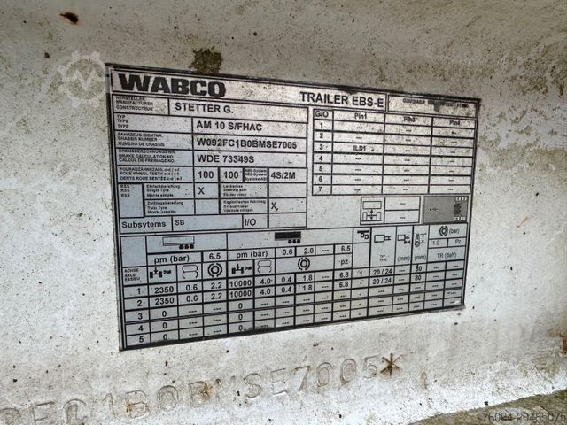 Ημιρυμουλκούμενο Stetter AM 10m³ Betonmischer-Auflieger