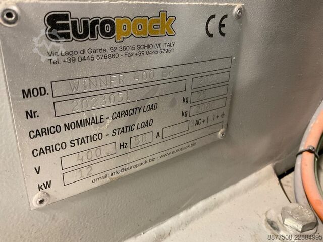 Robotyczna linia paletyzująca Europack Winner 400