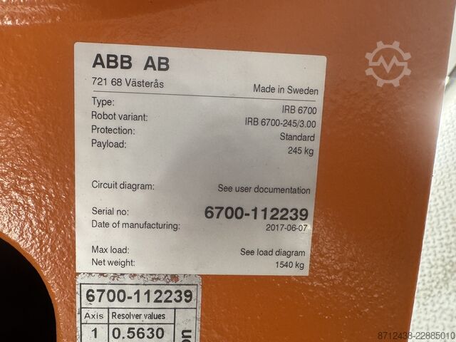 промышленный робот ABB IRB 6700-245/3.00