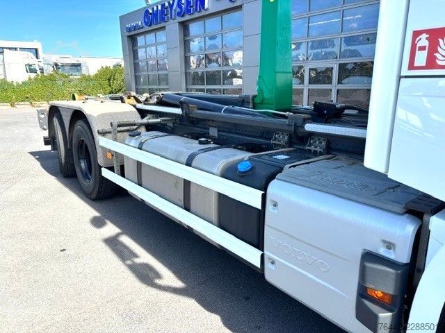 รถบรรทุกขนถ่ายตู้คอนเทนเนอร์แบบตะขอ (roll-off) VOLVO FH420-6X2/4-MOTORSEITIG-KFZ BRIEF-TOP