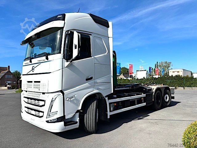 รถบรรทุกขนถ่ายตู้คอนเทนเนอร์แบบตะขอ (roll-off) VOLVO FH420-6X2/4-MOTORSEITIG-KFZ BRIEF-TOP