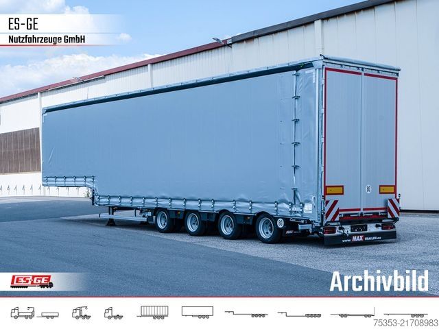 Matala lavettipuoliperävaunu FAYMONVILLE MAX Trailer MAX100 Semi-Tieflader Planenaufbau