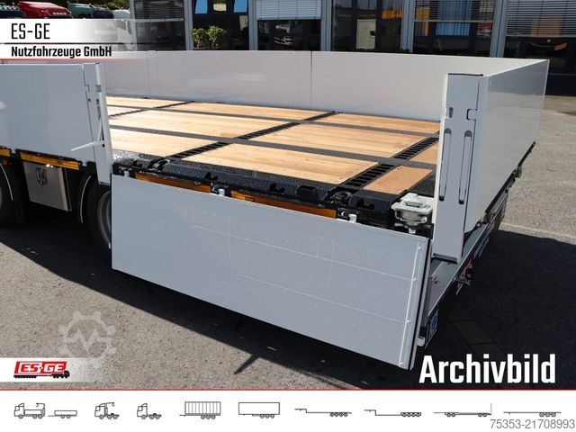 Työalustallinen perävaunu ES-GE Tandemanhänger - Bordwände, CV