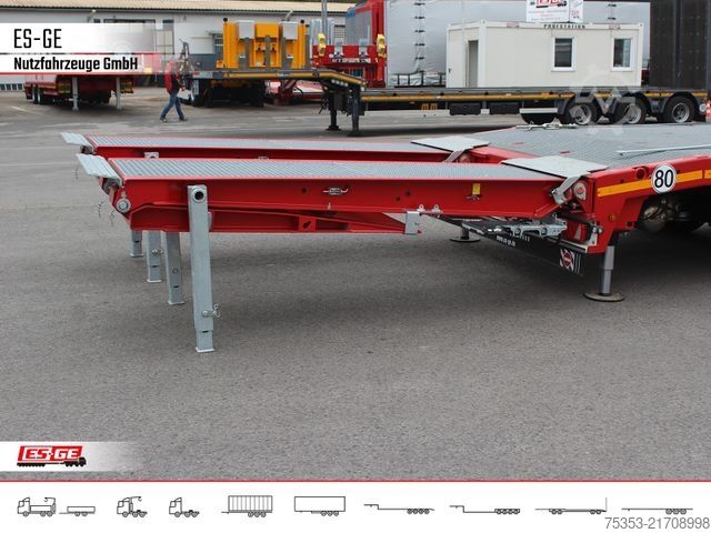 Low loader semitrailer FAYMONVILLE Multimax Plus Satteltieflader Hebebett