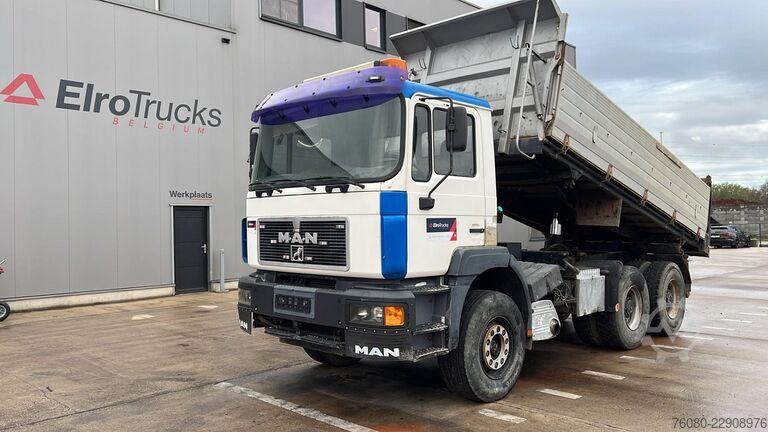 Volquete de 3 lados MAN 33.463 (STEEL SUSP. / CLEAN TRUCK / GOOD TYRES ...