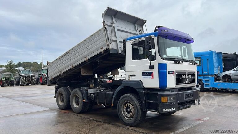 Volquete de 3 lados MAN 33.463 (STEEL SUSP. / CLEAN TRUCK / GOOD TYRES ...