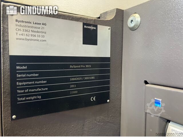 CO2-Laserschneidmaschine Bystronic BySpeed Pro 3015