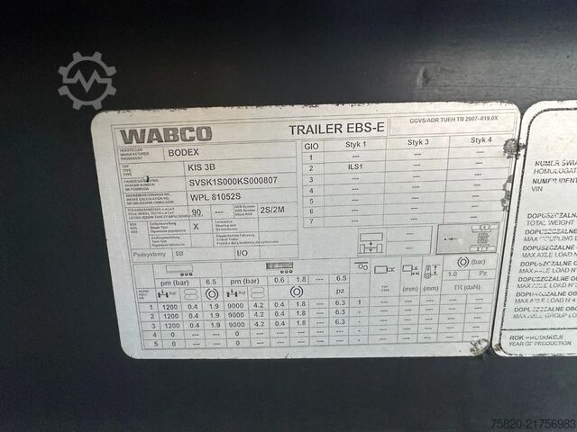 Tipper Bodex SHSCHROOT-OPLEGGER KIPPER/TIPPER /AUFLIEGER/TRA...