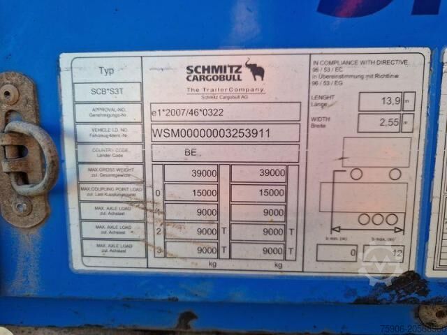 شبه مقطورة Schmitz Cargobull TAUTLINER FOSSE A BOBINES