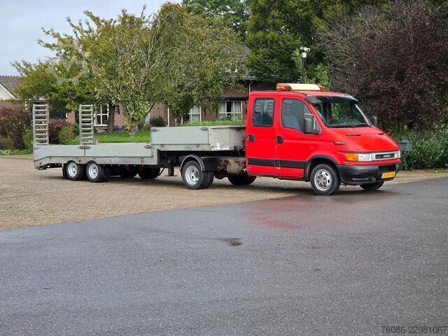 BE-SZM Iveco 40C 145pk met veldhuizen trailer en dubbele cab...