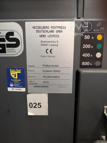 перфектний біндер Heidelberg Eurobind 1300D