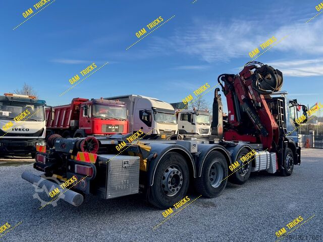 Tovornjak za prevoz tovora telehoist Iveco Stralis 260SY48 Abrollkipper  + KRAN EU6