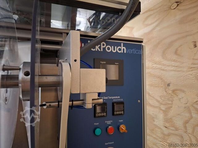 Máquina Automática de Embalagem Form-Fill Seal Quickpouch com Impressora Videojet Dataflex para Quic Quickpouch 