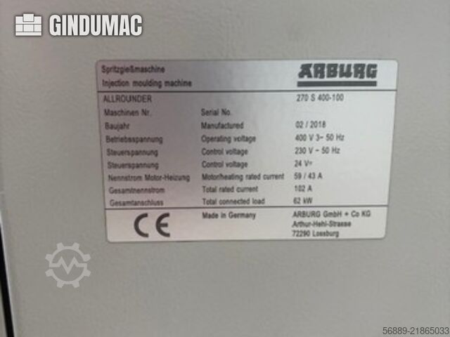 Arburg ALLROUNDER 270 S 400-100 Arburg ALLROUNDER 270 S 400-100