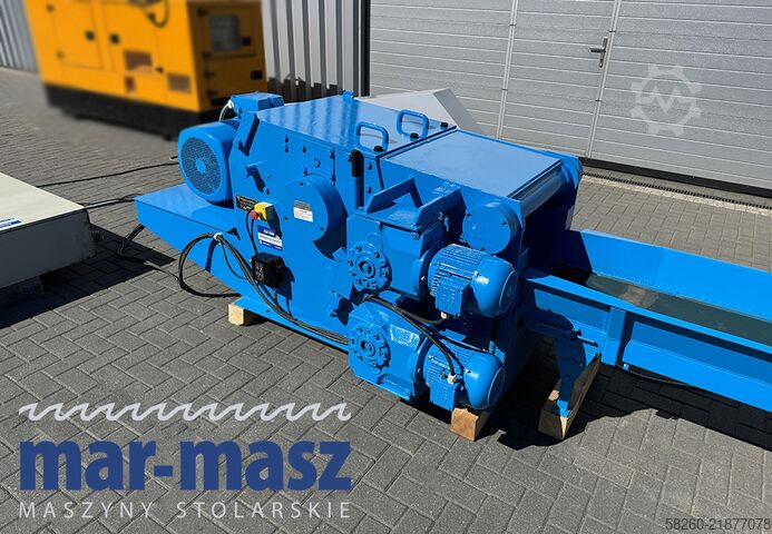 Houtversnipperaar / shredder met transportband Rudnick & Enners TH 150/400/3