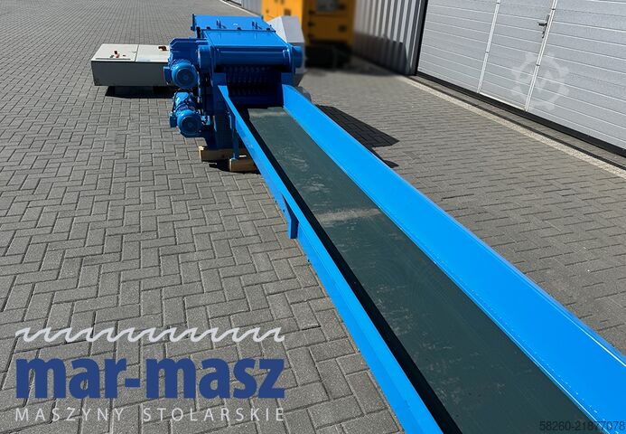 Houtversnipperaar / shredder met transportband Rudnick & Enners TH 150/400/3