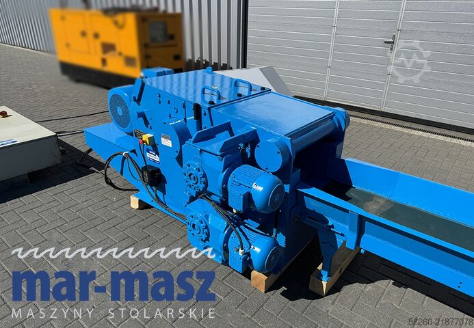 Houtversnipperaar / shredder met transportband Rudnick & Enners TH 150/400/3