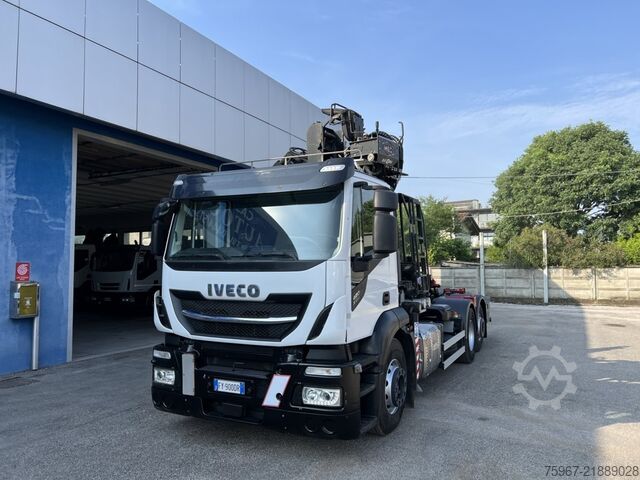 Camion ampliroll avec grue Iveco Stralis 480